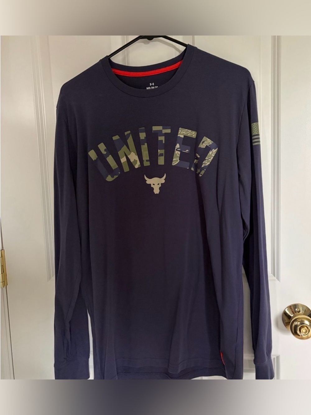 Under Armour Men’s project rockLong Sleeve 'UNITED' Camo Graphic Performance Tee